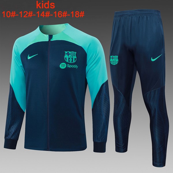 Kinder Trainingsanzug Barcelona 2024 Blau 2